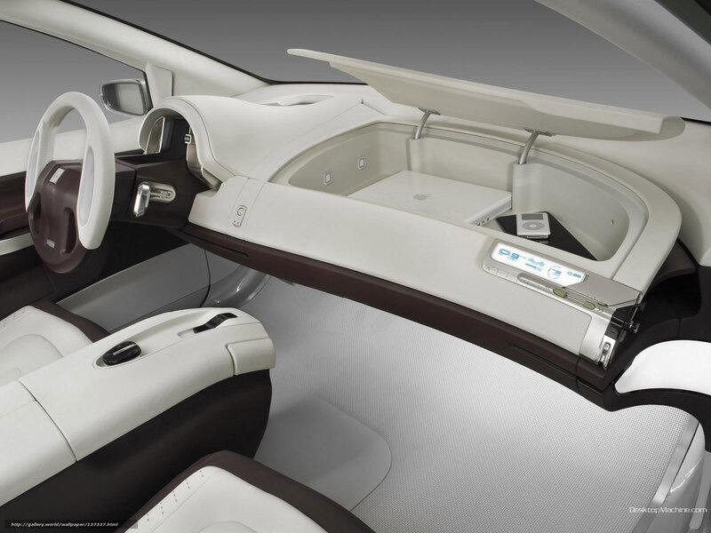 Car Interior Concept — White, Modern