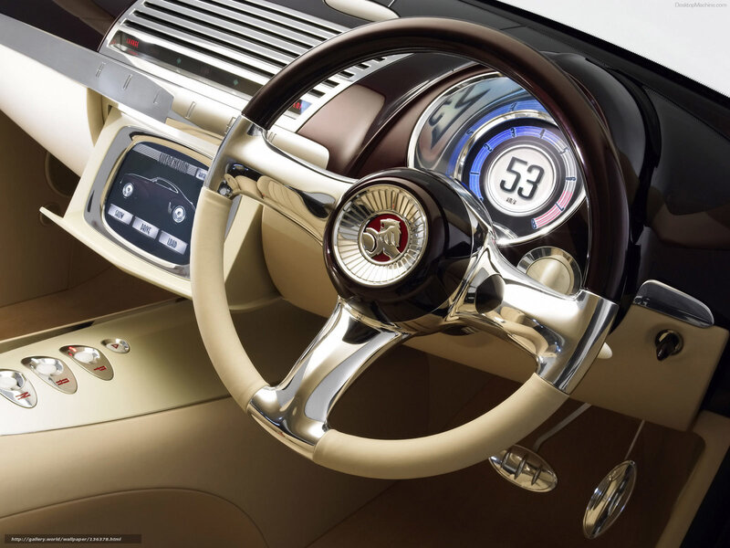 Car Interior Dashboard — Beige, Luxurious, Photograph, Steering Wheel