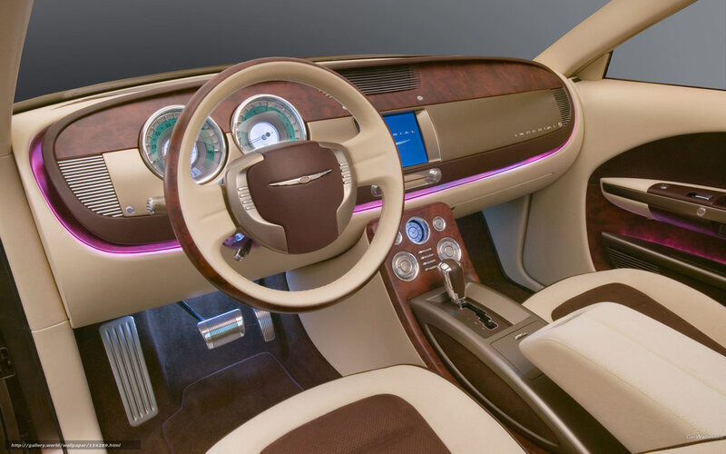 Car Interior Dashboard — Beige, Luxurious