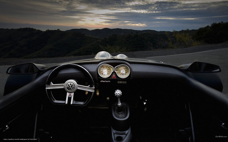 Car Interior Dashboard — Black, Dramatic, Sunset