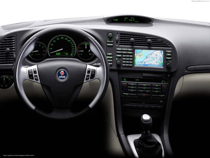 Car Interior Dashboard — Black, Functional