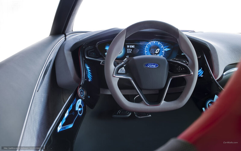 Car Interior Dashboard — Black, Futuristic, 3d Render, Steering Wheel