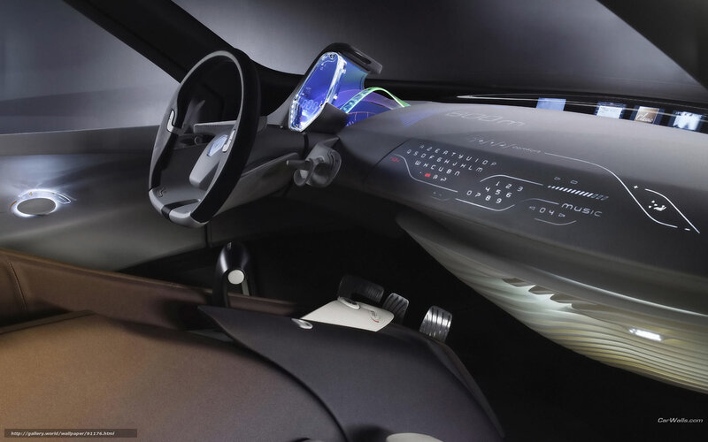 Car Interior Dashboard — Black, Futuristic, 3d Render