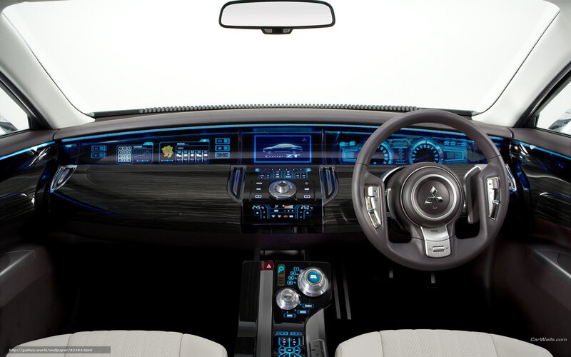 Car Interior Dashboard — Black, Futuristic