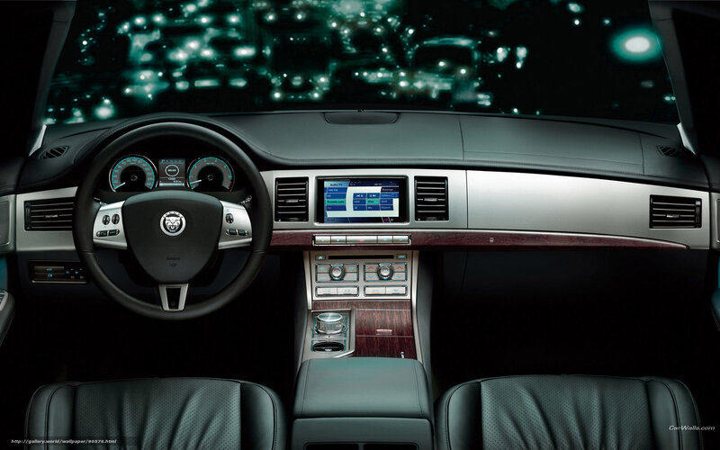 Car Interior Dashboard — Black, Luxurious, Night