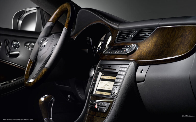 Car Interior Dashboard — Black, Luxurious