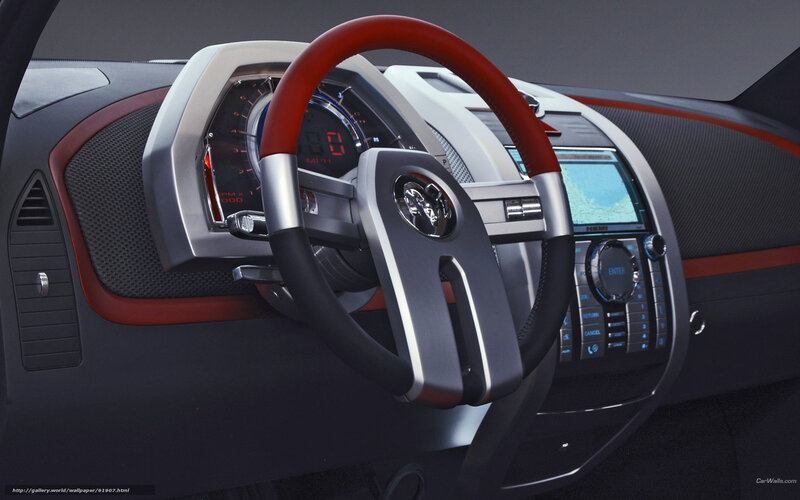 Car Interior Dashboard — Black, Modern, 3d Render, Steering Wheel, Instrument Cluster
