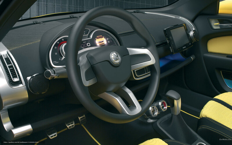Car Interior Dashboard — Black, Modern, 3d Render, Steering Wheel