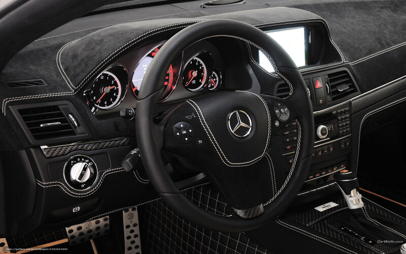 Car Interior Dashboard — Black, Modern, Photograph, Steering Wheel, Center Console