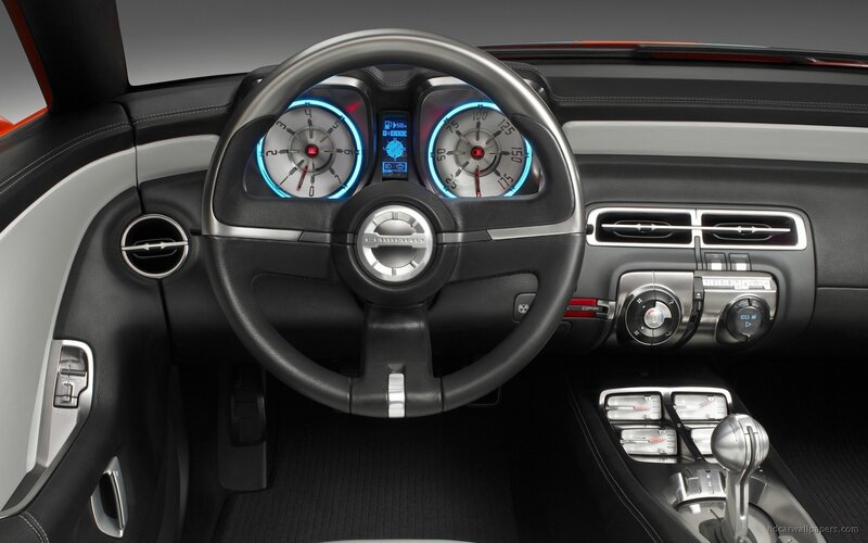 Car Interior Dashboard — Black, Modern, Photograph, Steering Wheel, Gauges, Gear Shift