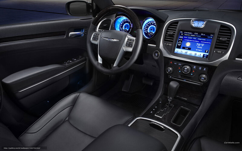 Car Interior Dashboard — Black, Modern, Photograph, Steering Wheel, Infotainment Screen