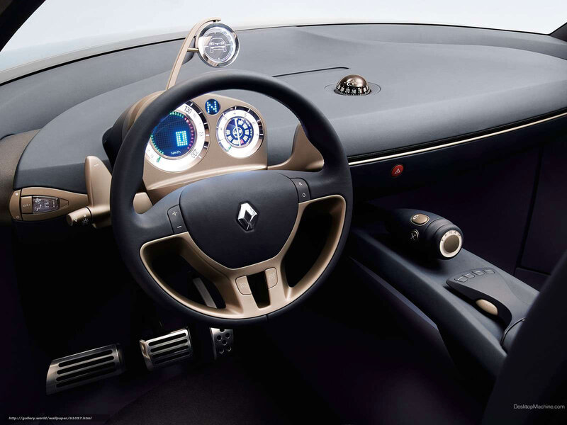 Car Interior Dashboard — Black, Modern, Photograph, Steering Wheel, Instrument Cluster, Gear Selector