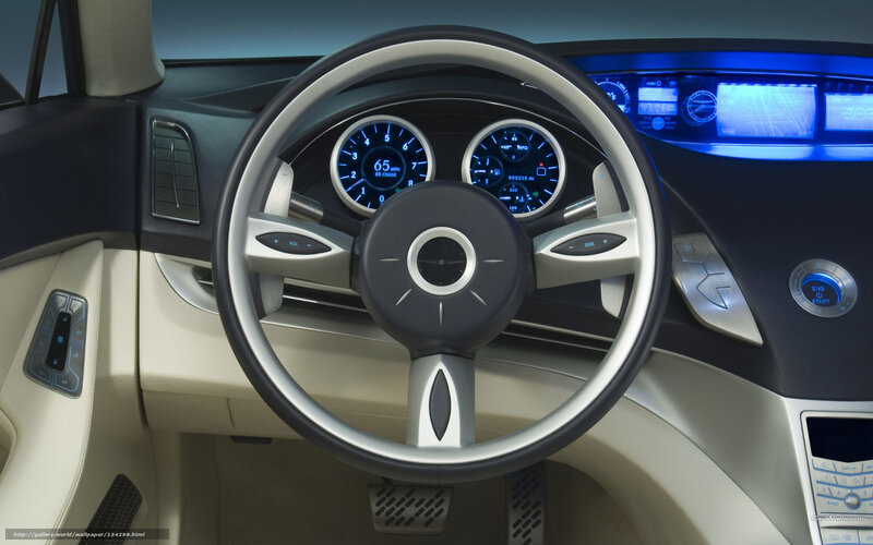 Car Interior Dashboard — Black, Modern, Photograph, Steering Wheel