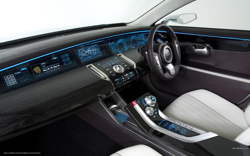 Car Interior Dashboard — Black, Modern, Photograph