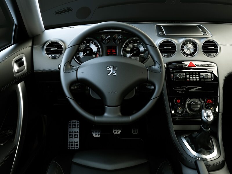 Car Interior Dashboard — Black, Neutral, Photograph, Steering Wheel, Gear Shift, Pedals, Silver