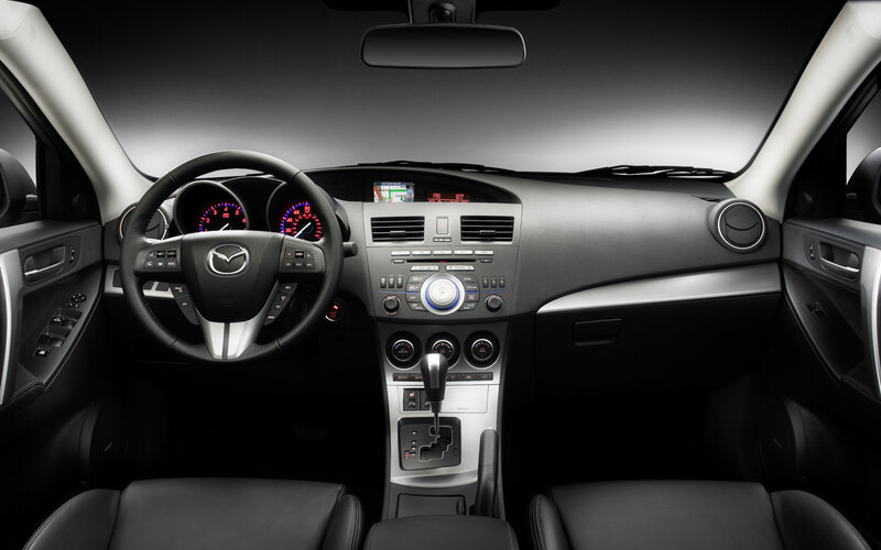 Car Interior Dashboard — Black, Neutral, Photograph, Steering Wheel, Gear Shift, Silver