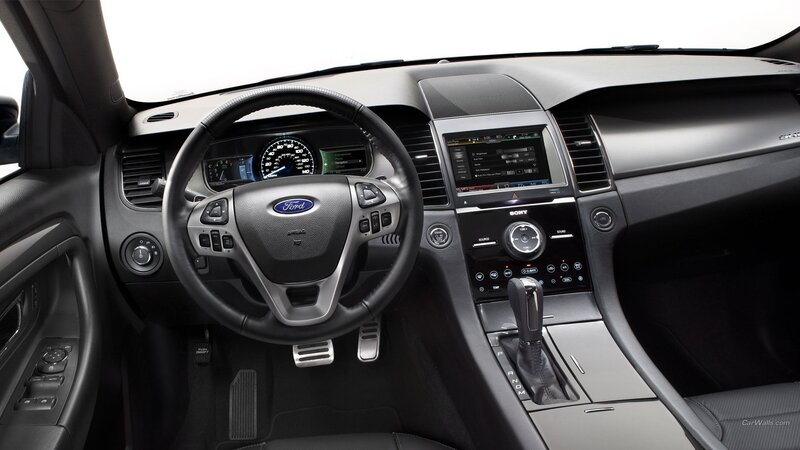Car Interior Dashboard — Black, Neutral, Photograph, Steering Wheel, Infotainment Screen, Gear Shift