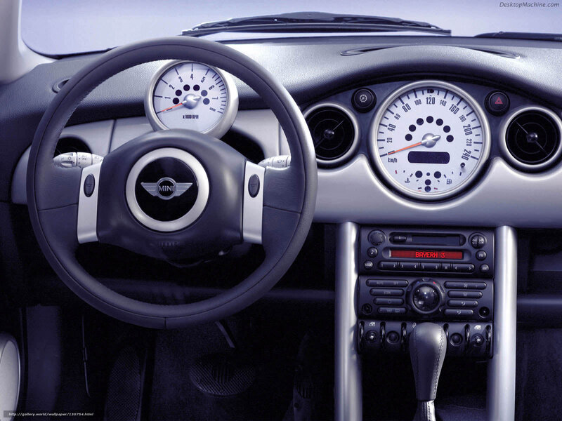 Car Interior Dashboard — Black, Neutral, Photograph, Steering Wheel, Instrument Cluster, Radio