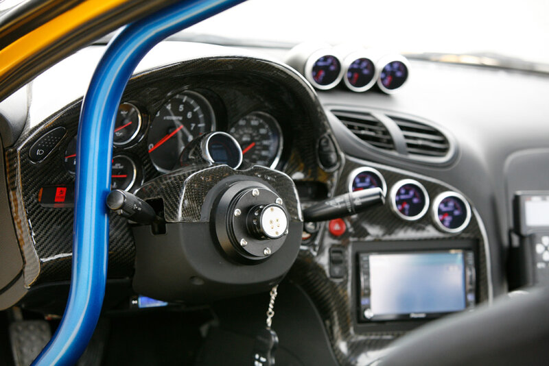 Car Interior Dashboard — Black, Technical
