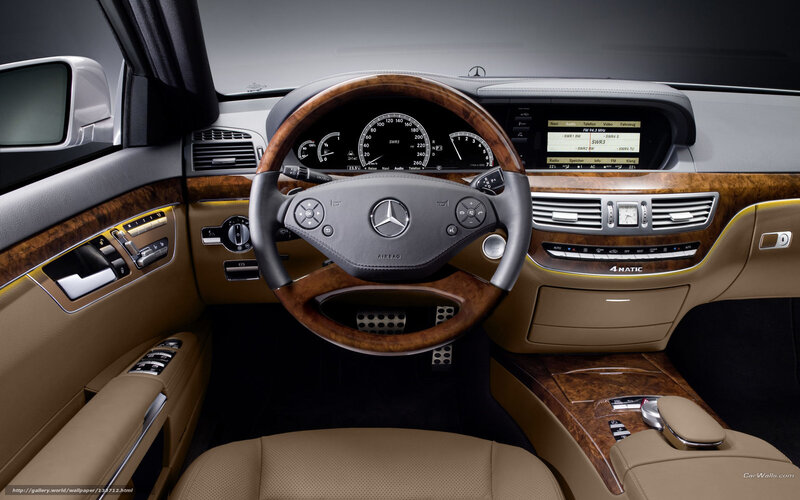 Car Interior Dashboard — Brown, Luxurious, Photograph