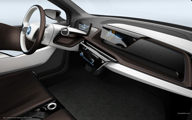 Car Interior Dashboard — Brown, Modern, 3d Render