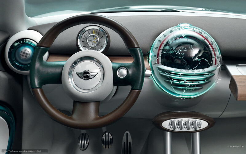 Car Interior Dashboard — Gray