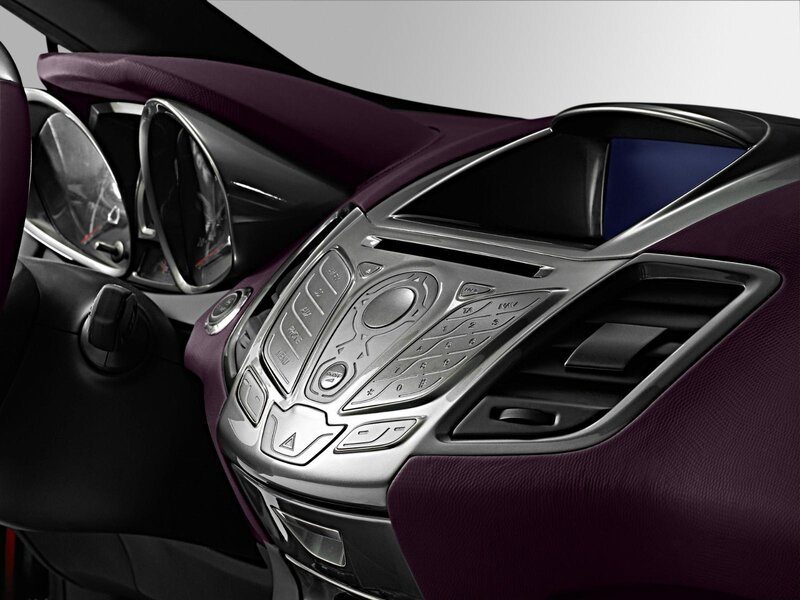 Car Interior Dashboard — Purple, Modern