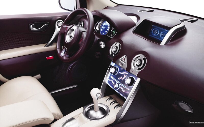 Car Interior Dashboard — Purple