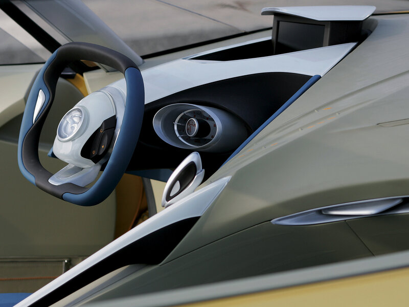 Car Interior Dashboard — Silver, Modern