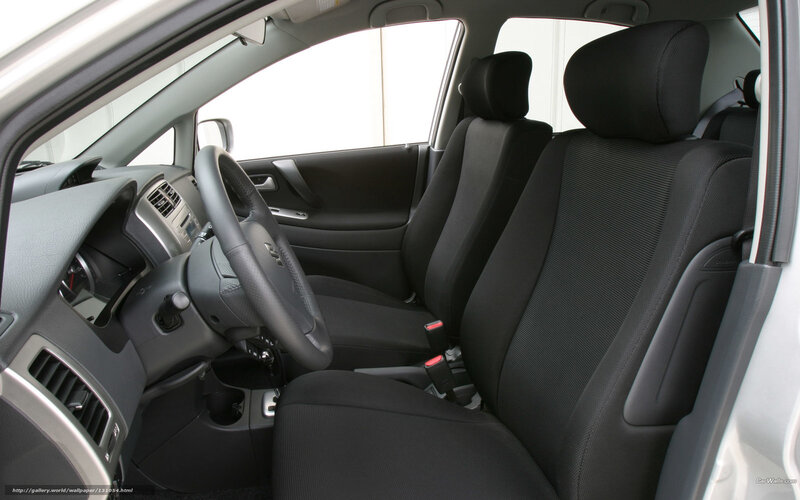 car interior dashboard view