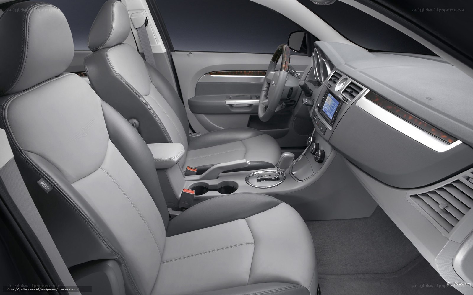 car interior dashboard view