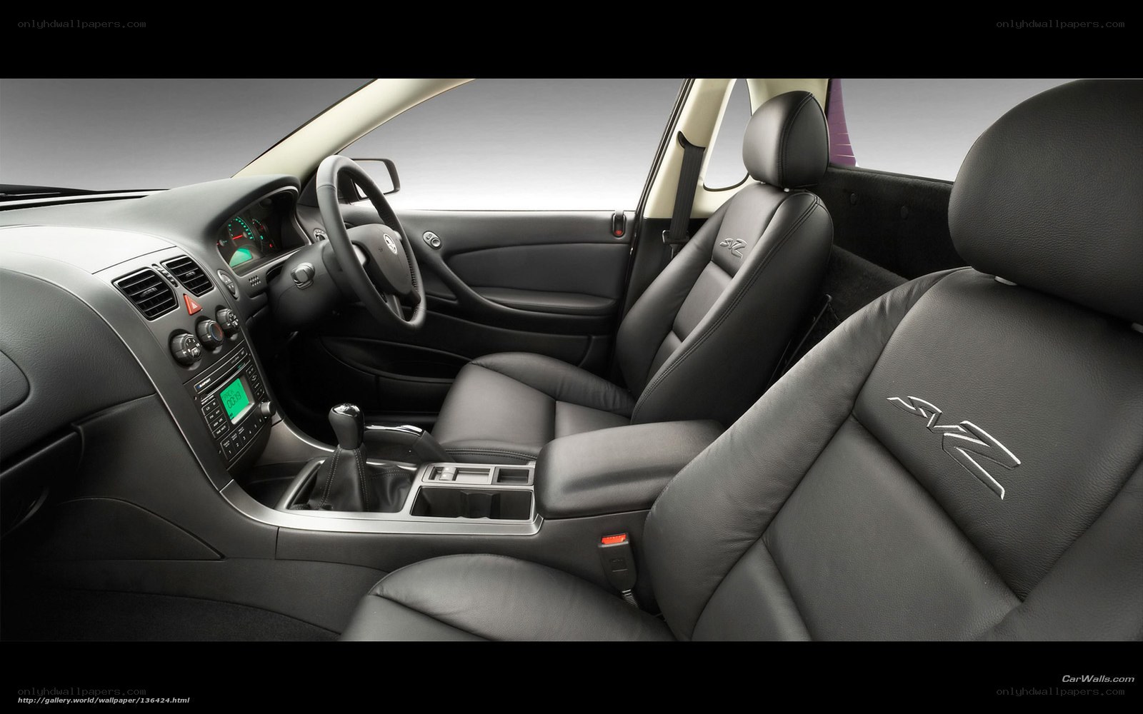 car interior dashboard view