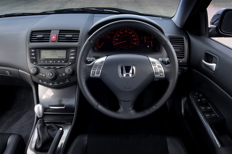 car interior dashboard view