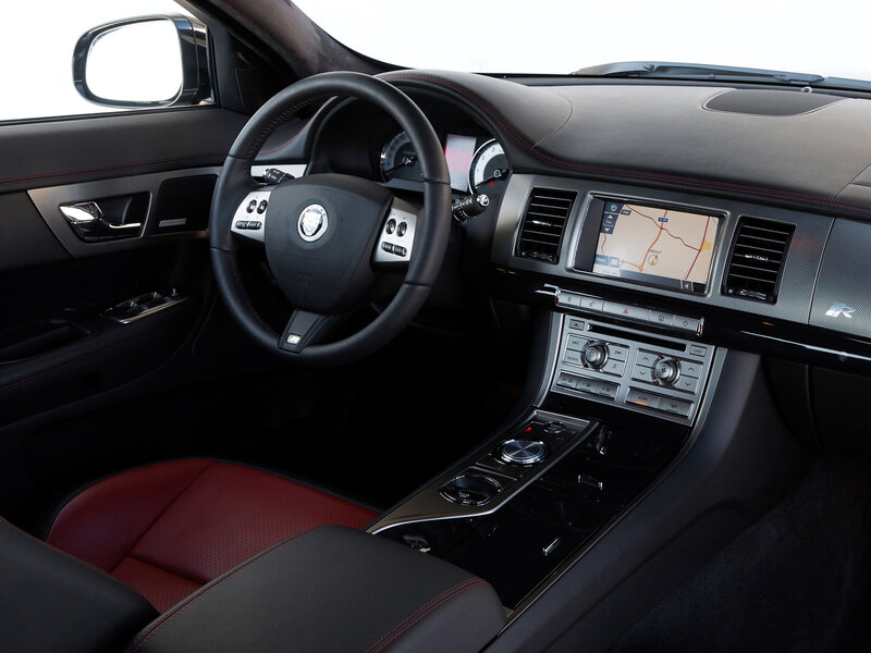 car interior dashboard view