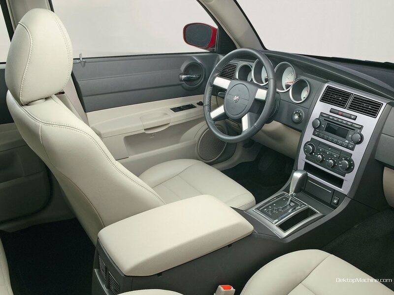 car interior dashboard view