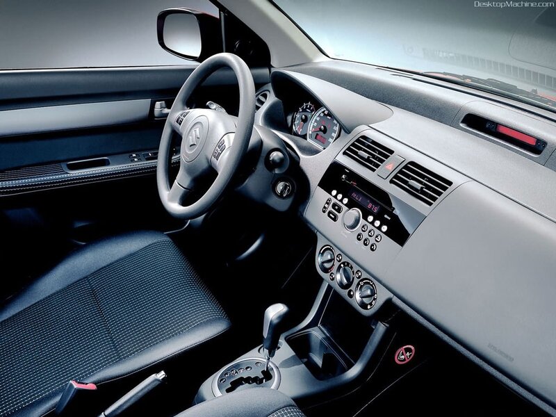 car interior dashboard view