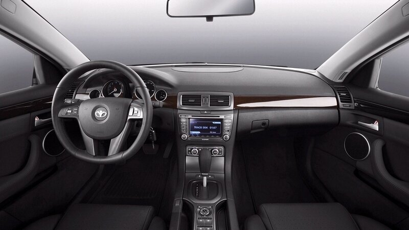 car interior dashboard view