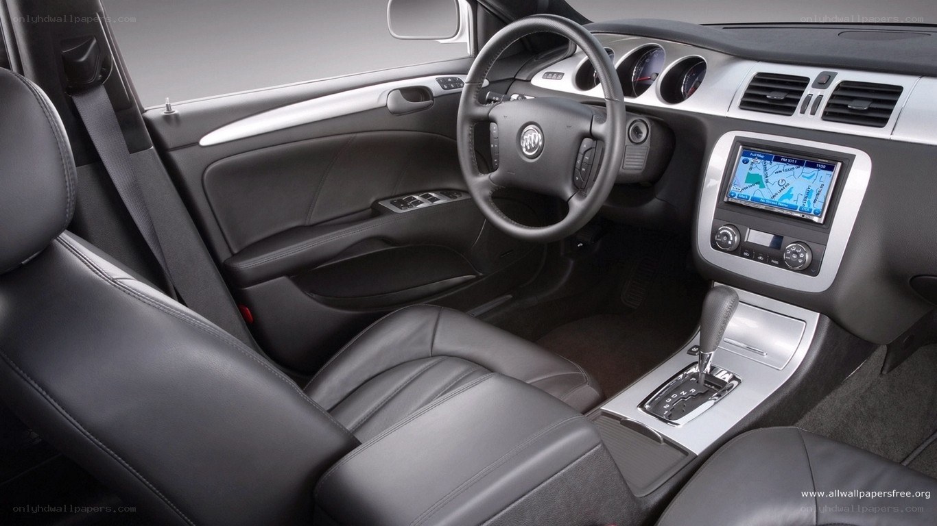 car interior dashboard view