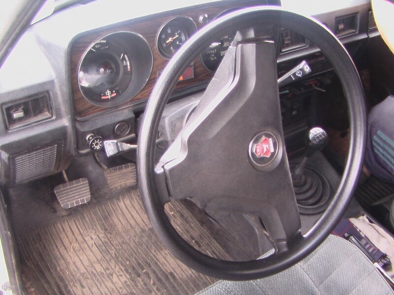 car interior dashboard view