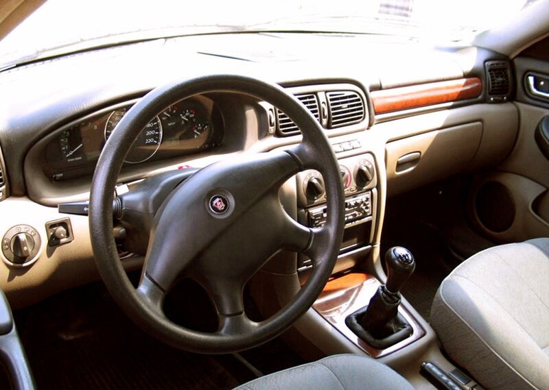 car interior dashboard view