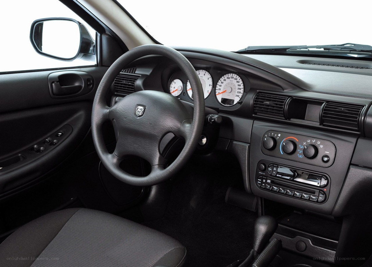 car interior dashboard view