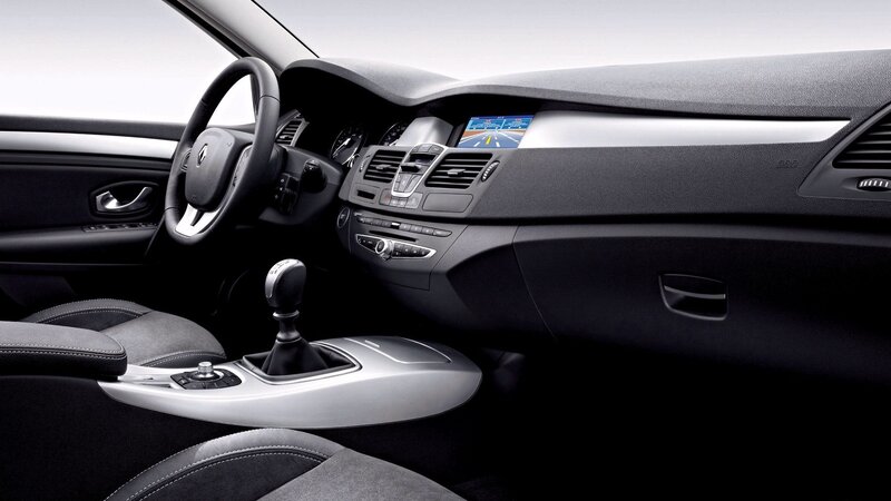 car interior dashboard view