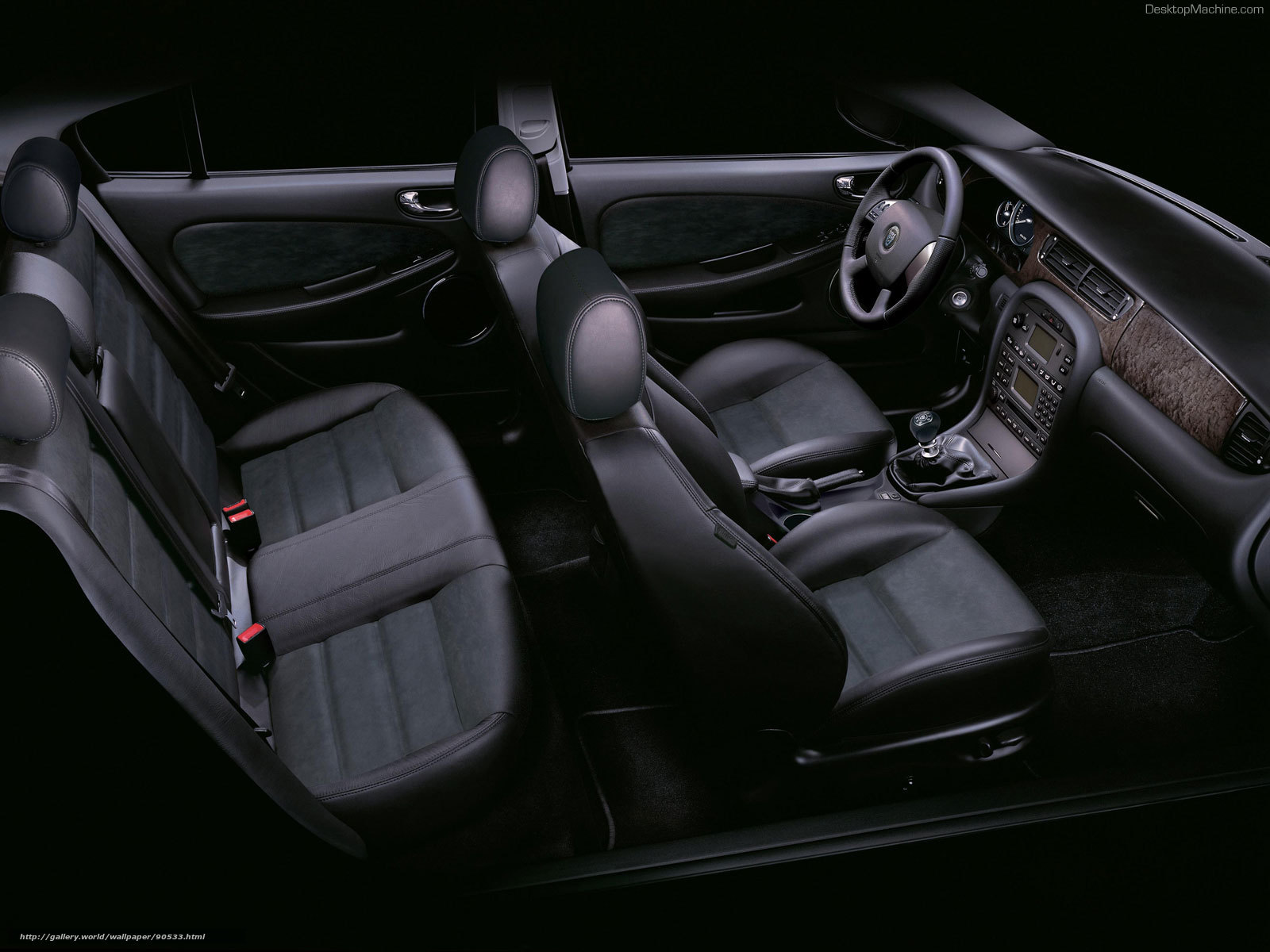 car interior dashboard view