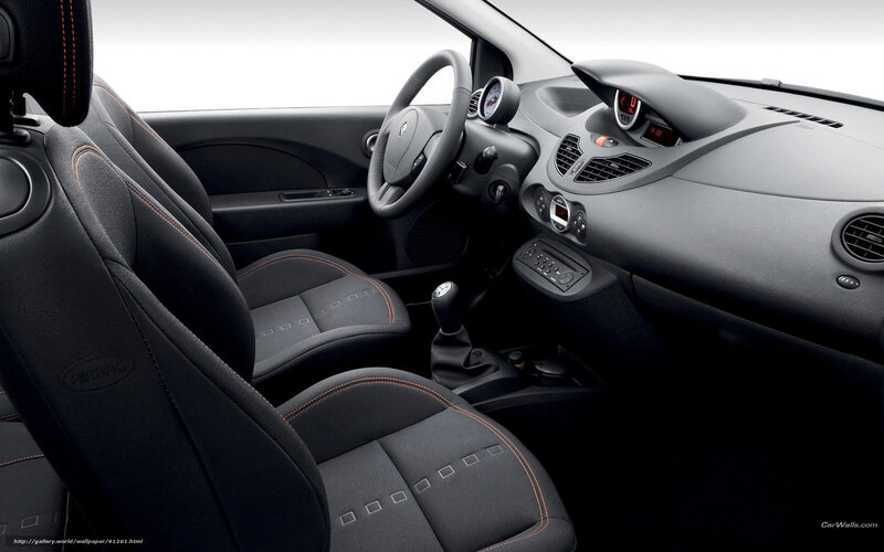 car interior dashboard view