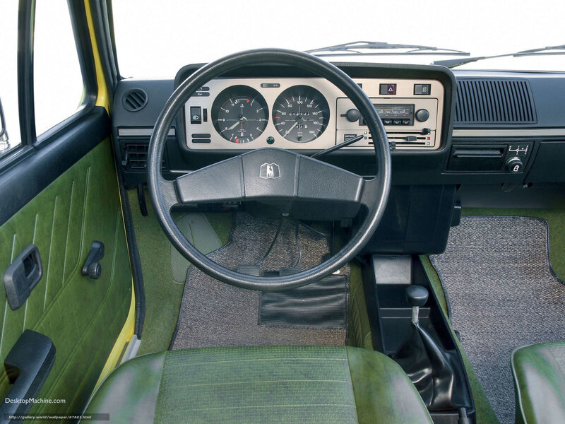 car interior dashboard view