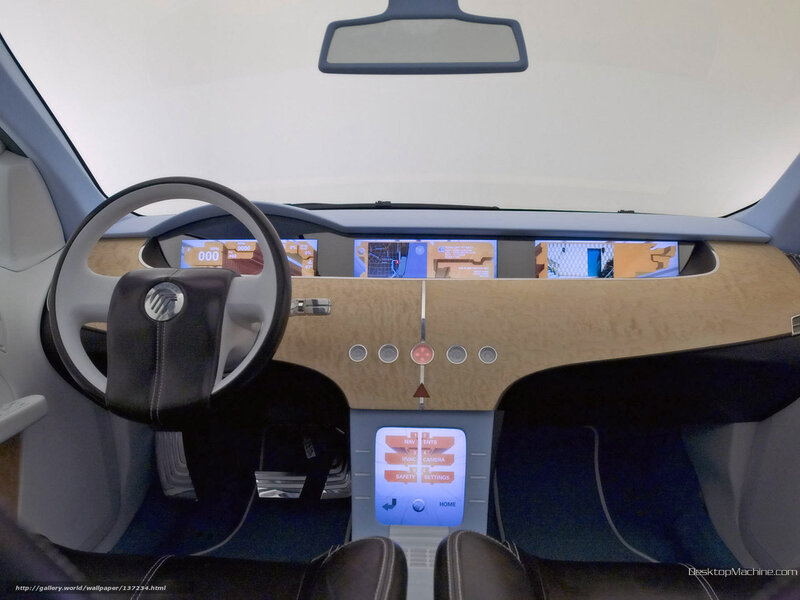 Car Interior Dashboard — White