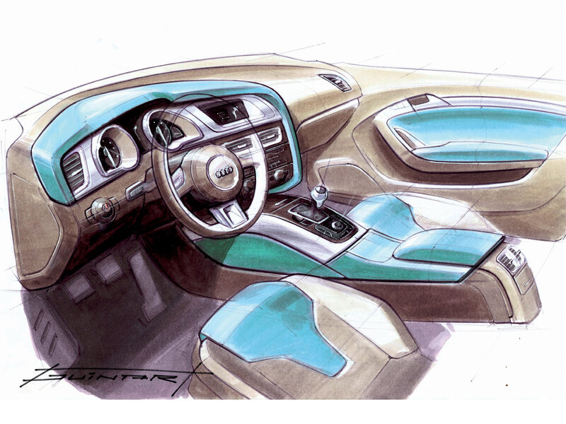 Car Interior Design — Brown, Modern