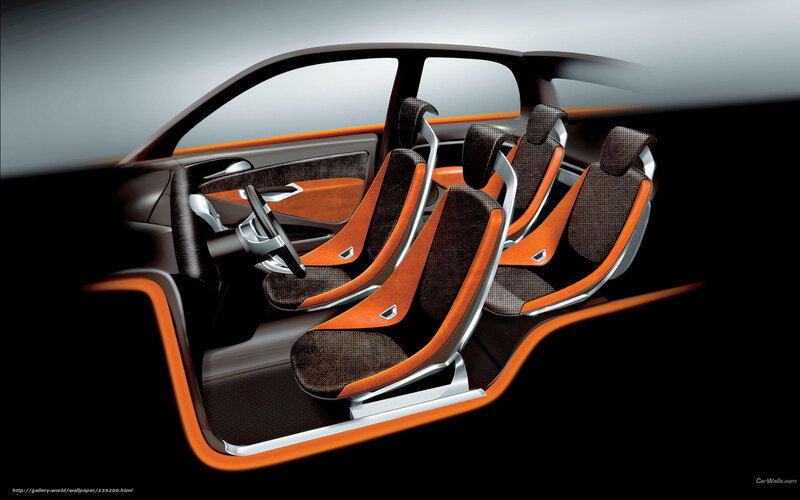 Car Interior Design — Orange