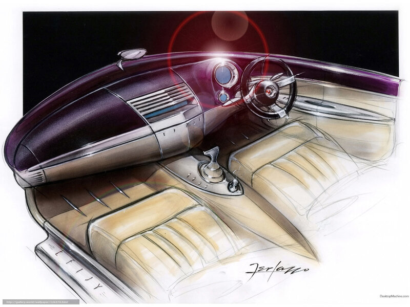 Car Interior Design — Purple