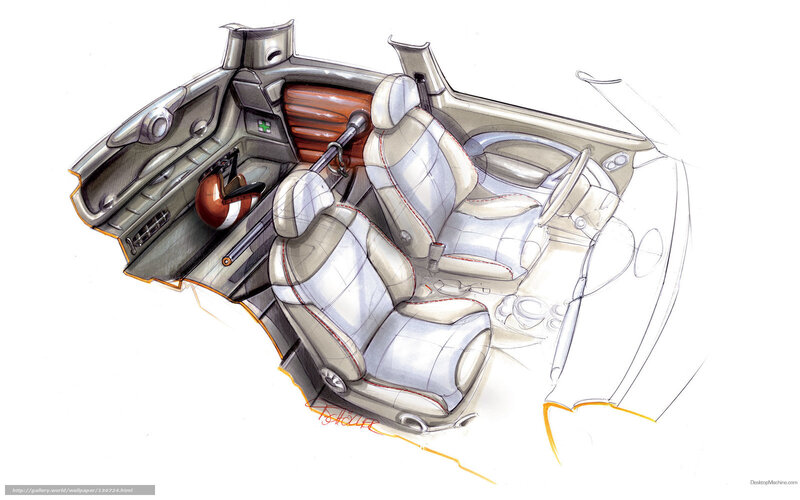 Car Interior Design — White